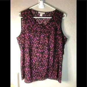 Coldwater Creek sleeveless top sz L NWT